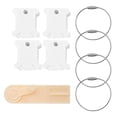 thumbnail image 4 of Sonew 8209,intersect,Plastic Floss Bobbin Set intersect‑Stitch Embroidery Thread Management Tool Manual Winding White, 4 of 11
