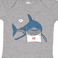 thumbnail image 4 of Inktastic Shark Dinner Boys or Girls Baby Bodysuit, 4 of 5