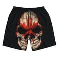 thumbnail image 7 of Canadian Flag Skull Mens Swim Trunks Quick Dry Beachwear Sports Running Swim Board Shorts Bathing Suits Xx-Large, 7 of 7
