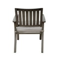 thumbnail image 5 of GDF Studio Zoey Outdoor Modern Aluminum Dining Chair With Cushion (Set of 2), Dark Gray and Silver, 5 of 12