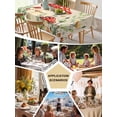 thumbnail image 5 of Red Mushroom Table Cloth, Watercolor Spring Summer Floral Waterproof Tablecloth for Rectangle Tables, Reusable Washable Fabric Table Cover for Restaurant Kitchen Dining Tables 60"x120", 5 of 6