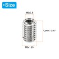 thumbnail image 2 of Unique Bargains Adaptateurs de Filetage Manchon Réducteur Écrou 20 Pcs M8x1.25 Mâle à M5x0.8 Femelle Écrou de Réparation 12mm, 2 of 7