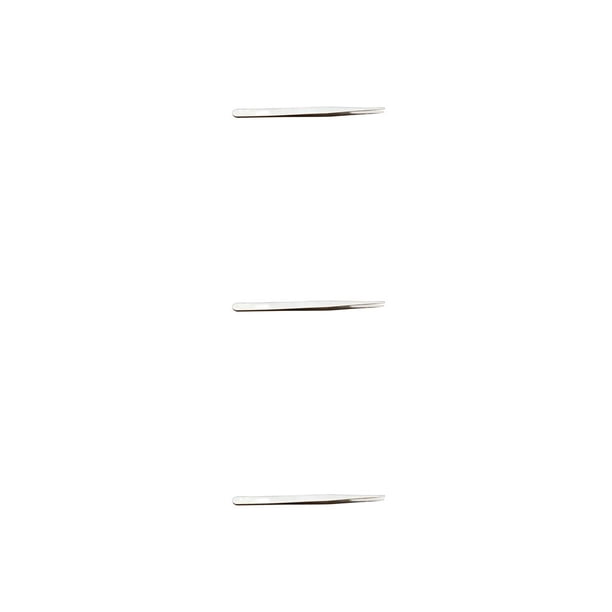 Vogacara Pinzas para pestañas, pinzas para cejas de punta recta antiestática de acero inoxidable, suministros para pestañas resistentes al Type1 NO1