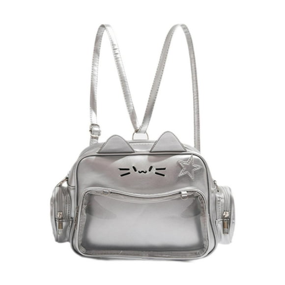 BELOVING Cat Ita Bag Clear Window Crossbody Purse for Anime Display Pin Display Party