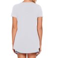 thumbnail image 3 of Sentmoon Womens Loose Fit Tees Crew Neck Short Sleeve Tops Active Button Basic Plus Size Summer Tops For Women 2025 Summer Saving, 3 of 6