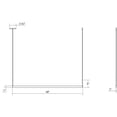 thumbnail image 2 of Sonneman 2816-4 Thin-Line Single Sided 48" Wide Led Linear Pendant - Silver, 2 of 3