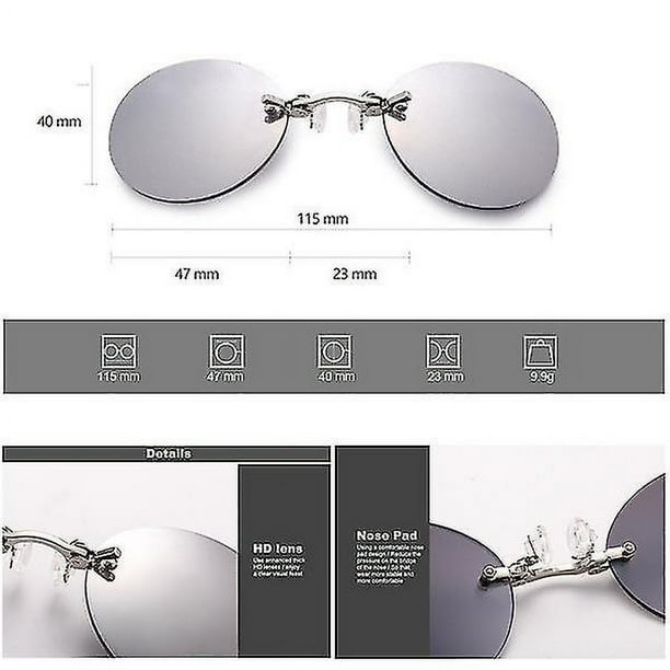 Gafas de sol nasales Gafas de sol retro de metal Matrix Mini gafas de sol para hombres y mujeres Walmart en linea