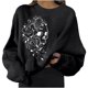thumbnail image 1 of Sudadera Para Mujer, Sudadera de Gran Tamaño Con Cuello Redondo, Moda de Cosplay , Tops Cortos Holgados de Manga Larga Con Estampado Informal, Blusa, Sudaderas Sin Capucha Odeerbi ODB137450, 1 of 5