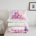 thumbnail image 5 of Erosebridal Purple Fantasy Princess Bedding Full Comforter Set, Magical Castle Down Comforter, Fairy Tale Decor, 3 Pieces, 5 of 7