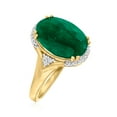 thumbnail image 3 of Ross-Simons 4.80 Carat Emerald Ring With Diamond Accents in 18kt Gold Over Sterling, Women's, Adult, 3 of 8