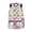Cute Pink Dinosaur Pattern, variant on Chririnla Llama Cactus Backpack School Bags for Kids Personalized Customized Your Name Schoolbag