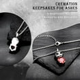 thumbnail image 5 of Personalize Stainless Steel Little Devil Urn Pendant Crystal Heart Necklace for Cremation Ashes Holder Necklace for Ashes of Loved One Memorial Jewelry, 5 of 10