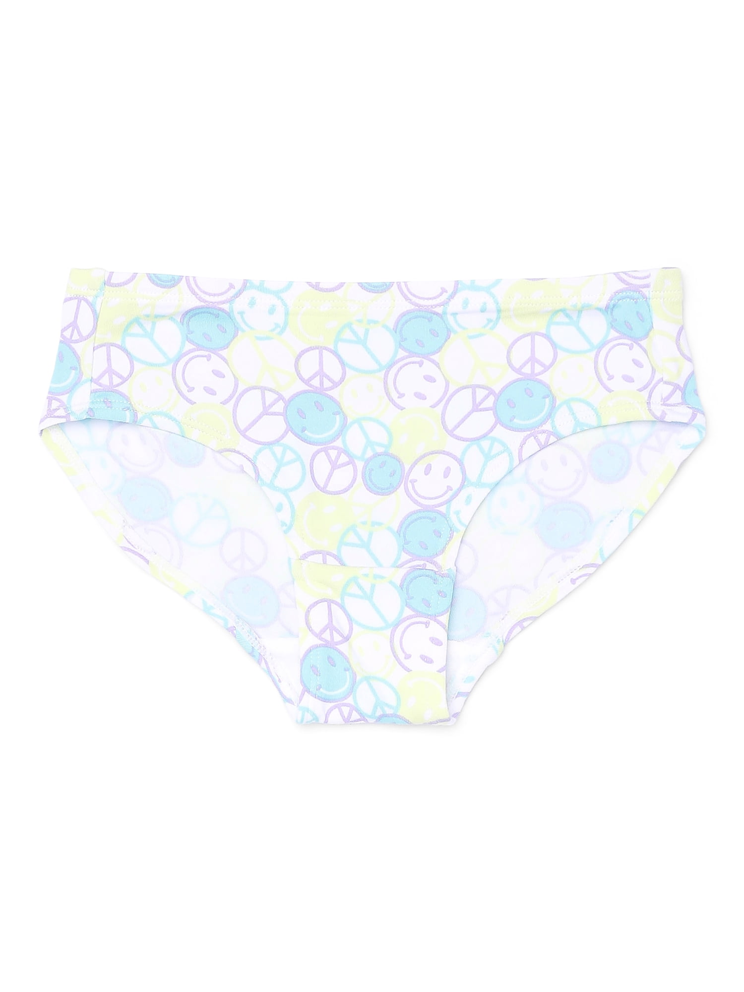 Wonder Nation Girls Premium Hipster Underwear, 5-Pack, Sizes S-XL