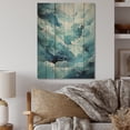 thumbnail image 2 of Designart "Blue Glacier Frozen Dreams" Landscape & Nature Print on Natural Pine Wood, 2 of 5