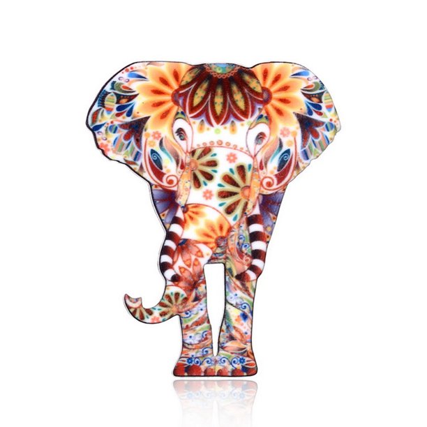 sweethay Broches Dibujos animados Animales Estilo retro Esmalte Solapa Pins Clips Elefante Type1 NO1