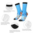 thumbnail image 3 of Silaia Bluey Print Adult Socks, Athletic Socks, Mens and Womens Crew Cushion Socks,Work Athletic Running Socks,Casual Breathable Socks, 3 of 6