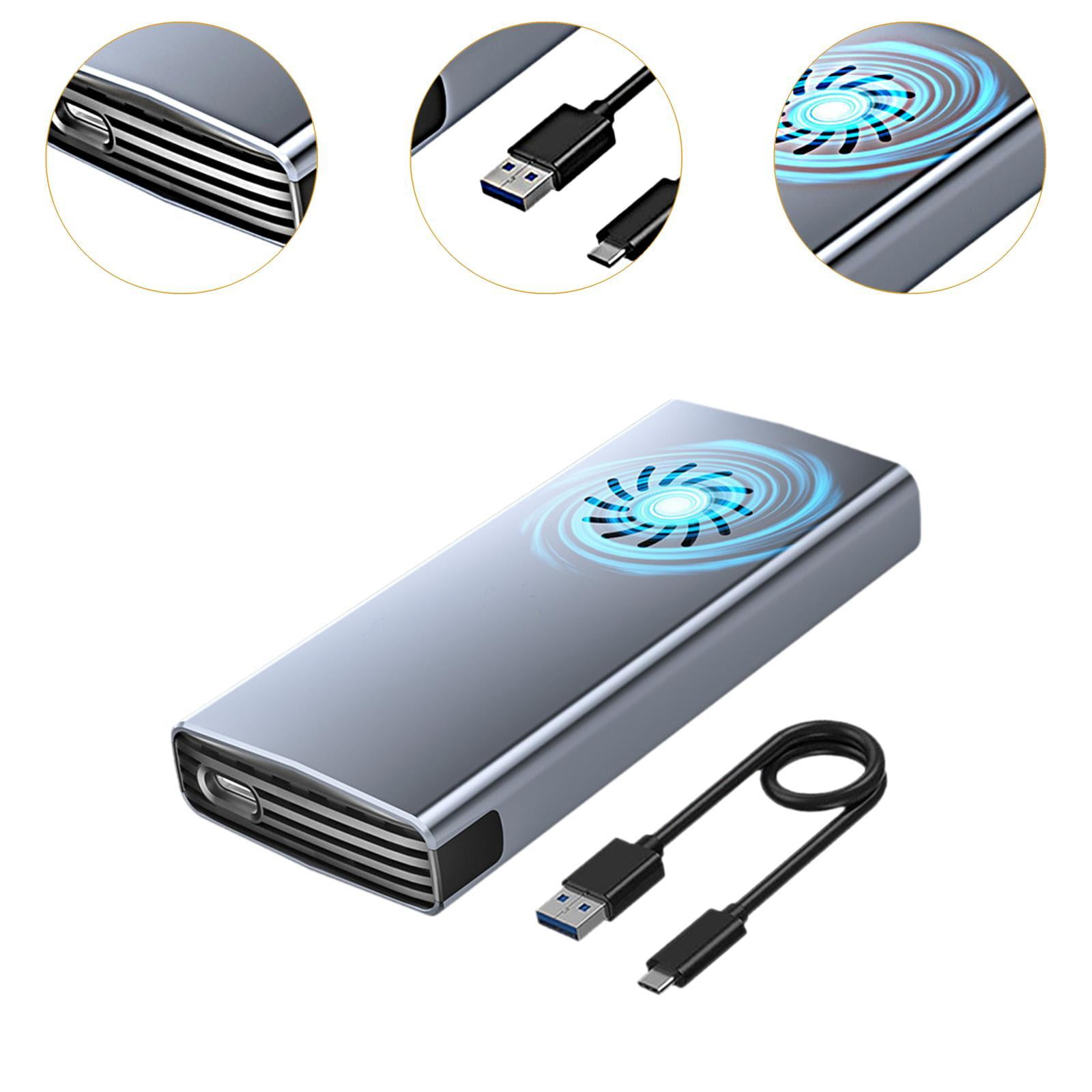Wzmzjy Hard Drive Enclosure External Hard Drive Case Detachable Plug and Play Practical M15 SSD