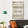 thumbnail image 4 of St. Francis Of Assisi,Prayer Of St. Francis,Lord Make Me An Instrument Of Thy Peace Wall Art Poster Scroll Canvas Painting Picture Living Room Decor Home 12x18inch(30x45cm), 4 of 6