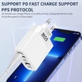thumbnail image 4 of 65W Type C USB Quick Charger 3.0 Mobile Phone Adapter Fast Charging For iPhone Xiaomi Samsung Huawei Portable Wall Charger Black US, 4 of 6