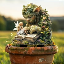 Latrodar Fairy Garden Kit Acrylic Bohemian Garden Statues Yard Decorations Outdoor Decorative 2D Fairies Figurines Novelty Ornaments for Flower Pot Plants Yard Lawn Porch Patio Balcony