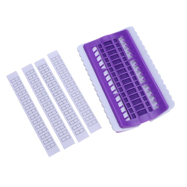 MasteelfCA Floss Organizer Cross Stitch Kit Embroidery Thread Organizing with 30 Positions Craft Tools(Purple)