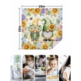thumbnail image 4 of Yellow Sunflowers Cloth Napkins Set of 8 Reusable Dinner Napkins, Spring Gnomes Hydrangea Daisy Plants Cocktail Napkin Washable Table Napkins for Wedding/Holiday Party/Baby Shower 20"x20", 4 of 7
