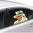 thumbnail image 1 of Calcomanía divertida JM Queen Elizabeth II para ventana de coche 29*29cm, 1 of 3