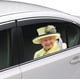 thumbnail image 1 of Calcomanía divertida para ventana de coche Queen Elizabeth II, calcomanía para ventana para vehículos, pegatinas automotrices para el lado exterior 29*29cm (Queen, izquierda) RV Rojo Verde, 1 of 3