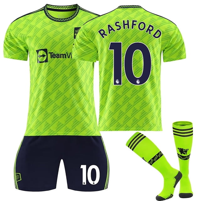 22/23 Manchester-united Second Away Jerseys Children's Football Training Suit Set