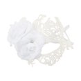 thumbnail image 1 of Unique Bargains 1 Pc Rose Phoenixs Party Mask White Lace, 1 of 5