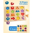 thumbnail image 3 of Rompecabezas Montessori Toy Coogam con forma de madera de 3 a 5 años, 3 of 7