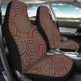 thumbnail image 4 of Xoenoiee Fractal Circle Print Vehicle Front Seat Protector Cover Universal Ultra-Soft Breathable Comfort Car Seats Covers Fit Most Cars, Set Of 2, 4 of 6