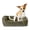 Green, variant on Vibrant Life Small Flannel Waffle Texture Bolster Cat or Dog Bed, Green, 17" x 21"
