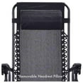 thumbnail image 5 of Bellini Home and Gardens Zero Gravity Recliner / Lounger & Cup Holder in Grey Mesh Fabric 2Pk., 5 of 5