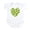 Cloud White, variant on CafePress - Ginkgo Leaf Heart Infant Bodysuit - Baby Light Bodysuit, Size Newborn - 24 Months