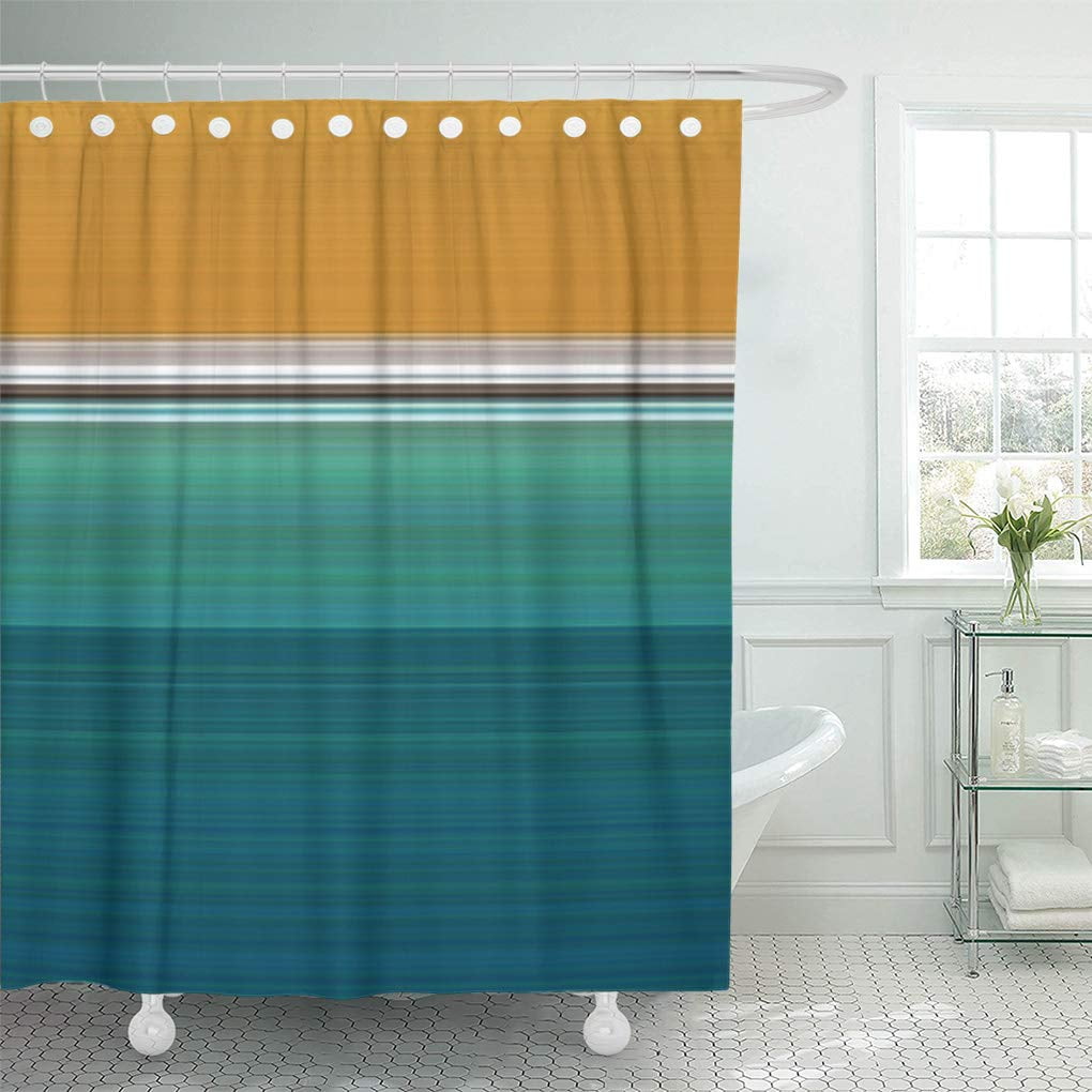 Cynlon Blue Minimalist Swimming Pool Abstract Teal Modern Turquoise Aqua Bathroom Decor Bath Shower Curtain 60x72 Inch Walmart Com Walmart Com