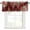 Green Red Deep Red, variant on Cardinal Bird Rod Pocket Curtain Valance, Winter Poinsettia Pine Cones Berry Wood Farmhouse Window Valance for Living Room, Bedroom, Kitchen 42"W x 12"L