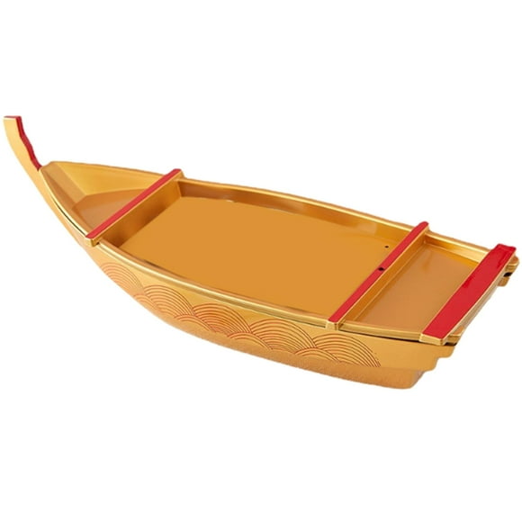 Siruishop Sushi Boat Serving Tray Appetizer Plate for Restaurant or Home Sashimi Plate