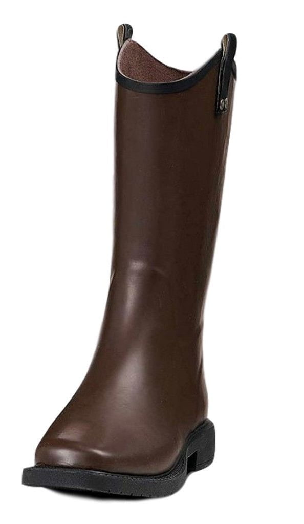 square toe rubber boots