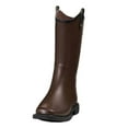thumbnail image 1 of Double Barrel 58144-09 Mens Daniel Square Toe Rain Boots, Brown - Size 9, 1 of 1