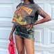 thumbnail image 4 of Camisetas gráficas de verano para mujer, estampado de letras, holgadas, sin mangas, sin mangas, Top corto E Girl, 4 of 4