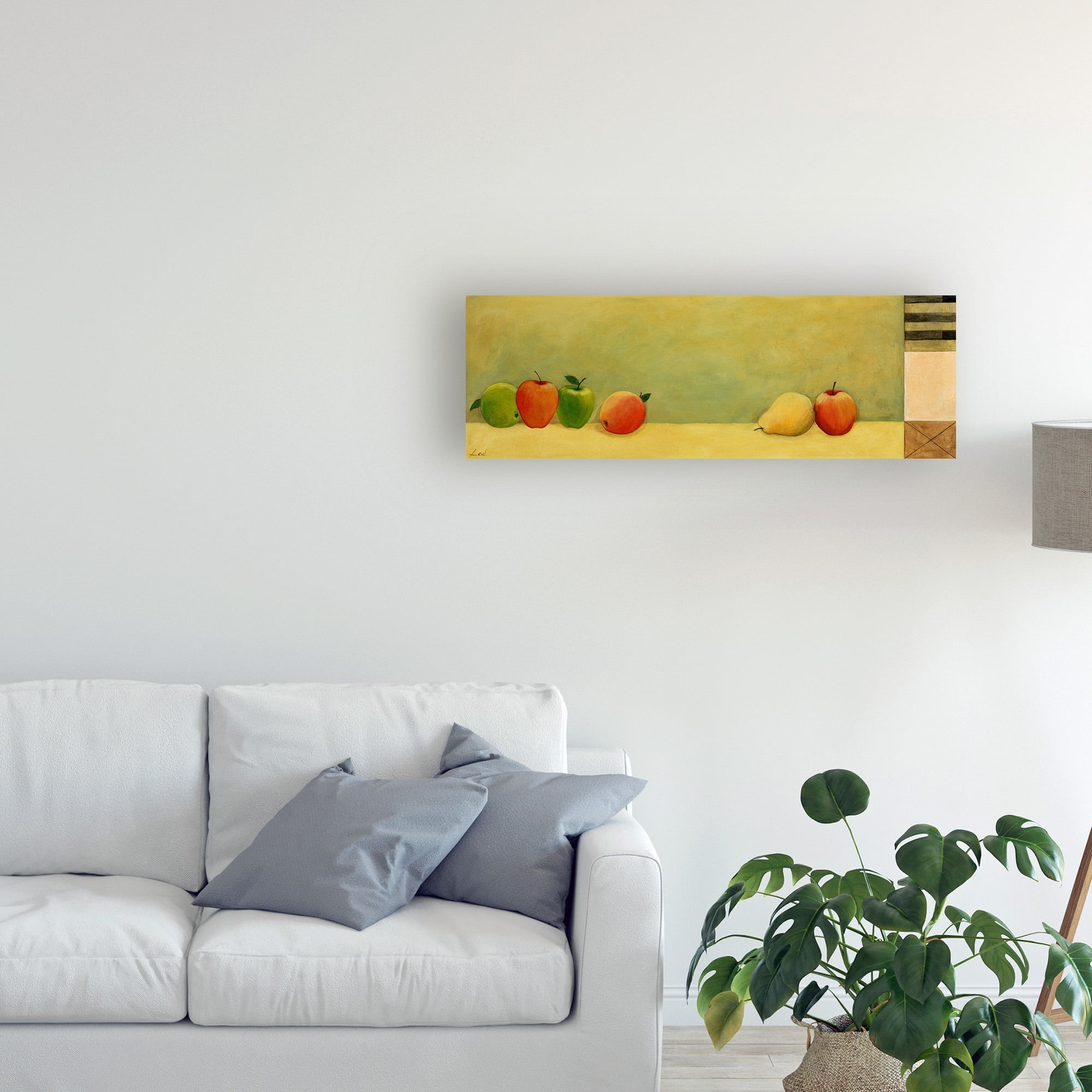 Trademark Fine Art 'Pears Apples Green 2' Canvas Art by Pablo Esteban