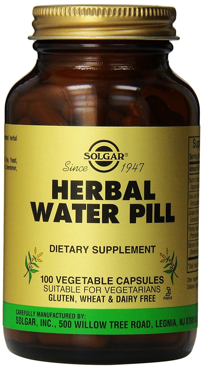 Solgar Herbal Water Pill Vegetable Capsules 100 ct Walmart Canada