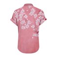 thumbnail image 7 of JTZGDY Linen Shirts for Women Cute Summer Short Sleeve Half Button V Neck Graphic T-Shirts Trendy Oversized Casual Tie Dye/Floral Printed Beach Vacation Tunic Tees Blouse B-Watermelon Red XXL, 7 of 7