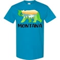 thumbnail image 3 of Inktastic Montana Lake and Trees in Bear Silhouette T-Shirt, 3 of 5