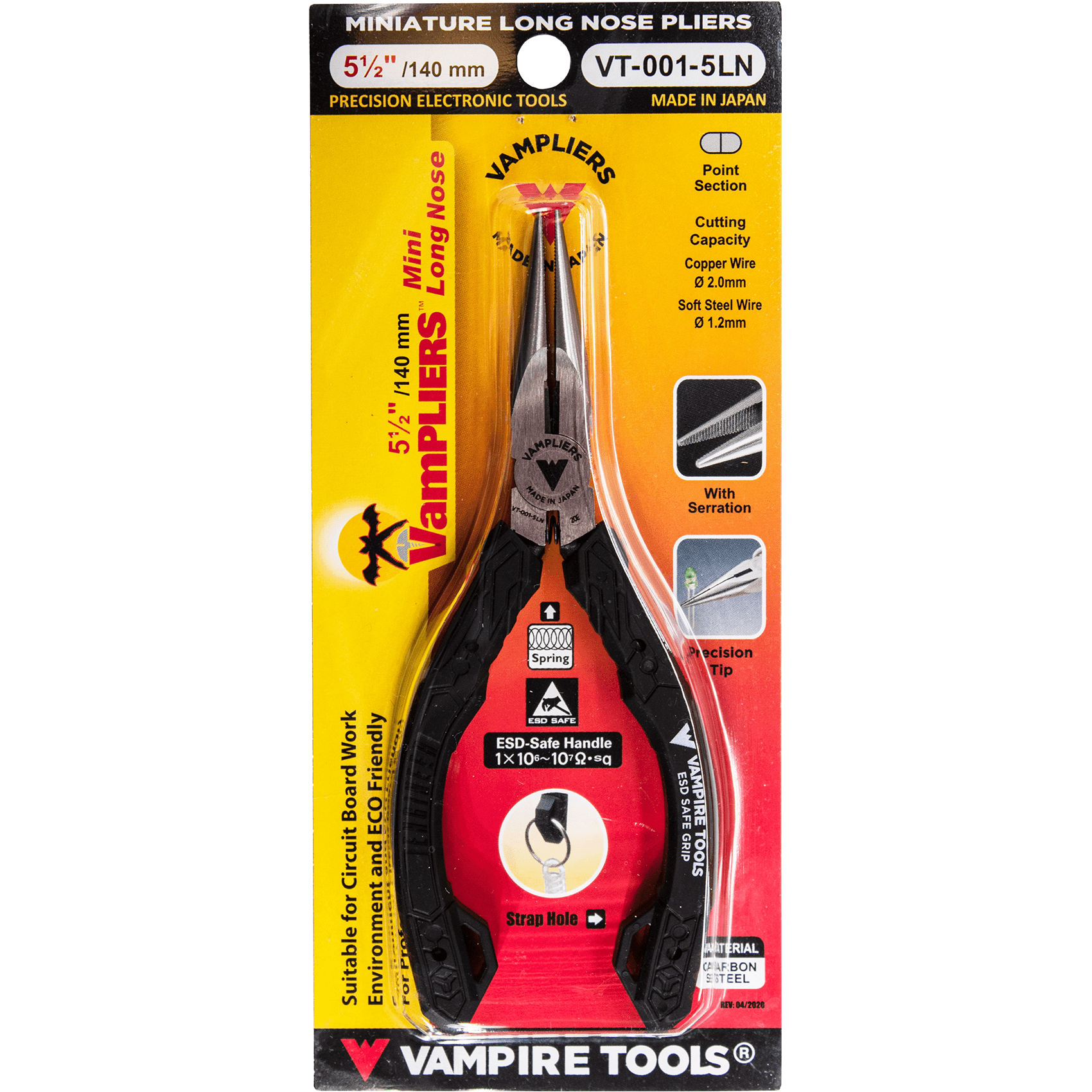 VAMPLIERS® 6.25″ SCREW EXTRACTION PLIERS + TOOL POUCH - Vampire Tools