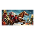 thumbnail image 1 of Dsscvnef Holiday Cheer Garage Festive Christmas Banner With Bright Colors Festive Design Perfect for Auto Enthusiasts Home Garages Easy Hanging Durable Material, 1 of 5