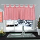 thumbnail image 5 of Cenefa de ventana 52x18 pulgadas Perfecl Navidad raya roja cortina corta texturizadas iluminación decoración reductora cocina, 5 of 8