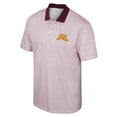 thumbnail image 2 of Men's Colosseum White/Maroon Minnesota Golden Gophers Print Stripe Polo, 2 of 3