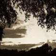 thumbnail image 2 of Hausenflock, Alan 20x20 Gold Ornate Wood Framed with Double Matting Museum Art Print Titled - Sunset Trees Sepia Sq II, 2 of 4